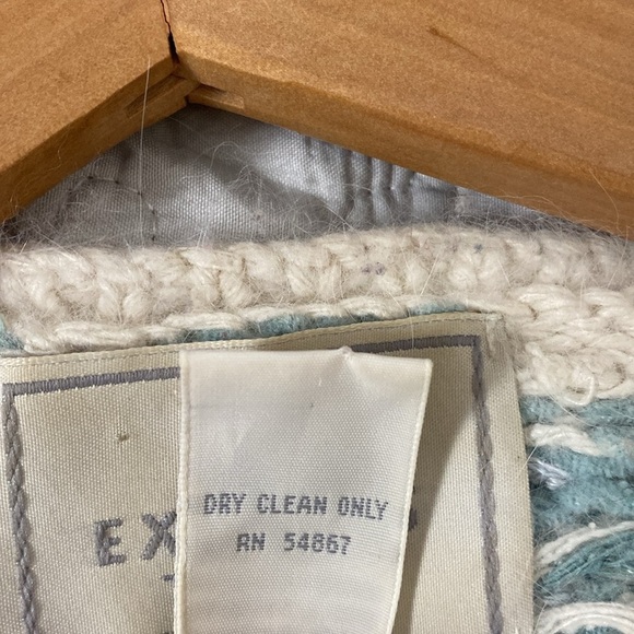 Express Tricot Vintage 90’s Floral Angora Silk Blend Sweater Size S - Picture 10 of 13